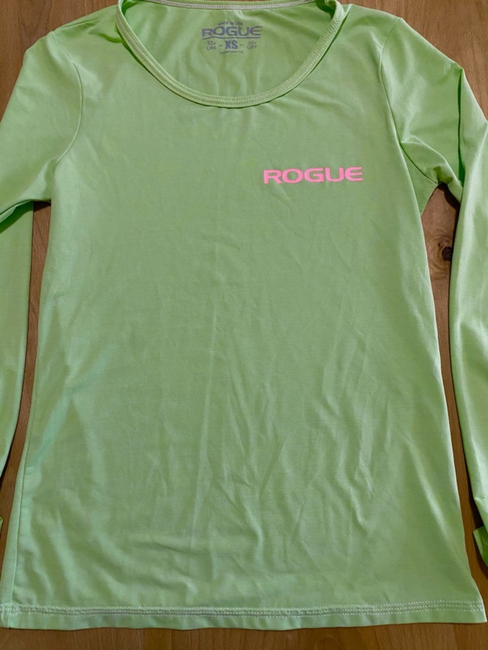 Rogue UPF 30+ Sun Protection Neon Lime PerformancePink made in USA
